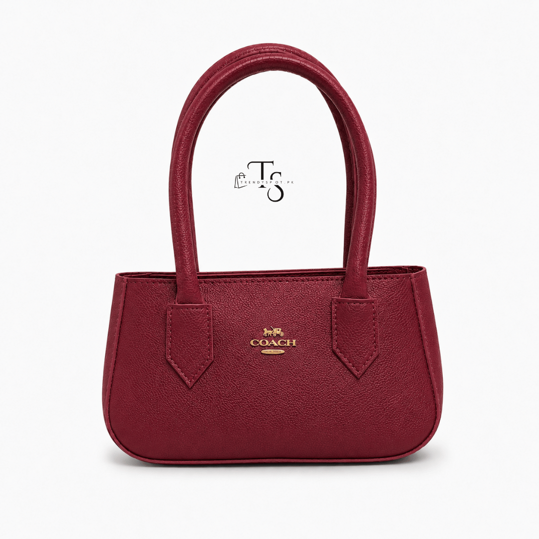 PREMIUM COACH MEROON SHOULDER BAG