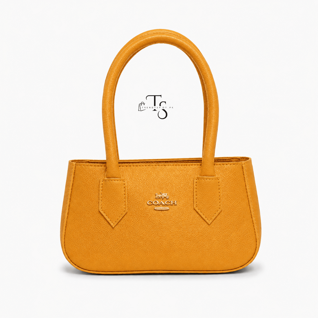 PREMIUM COACH MUSTARD SHOULDER BAG - Trendyspot.pk