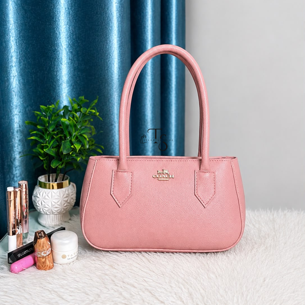PREMIUM COACH PINK SHOULDER BAG - Trendyspot.pk