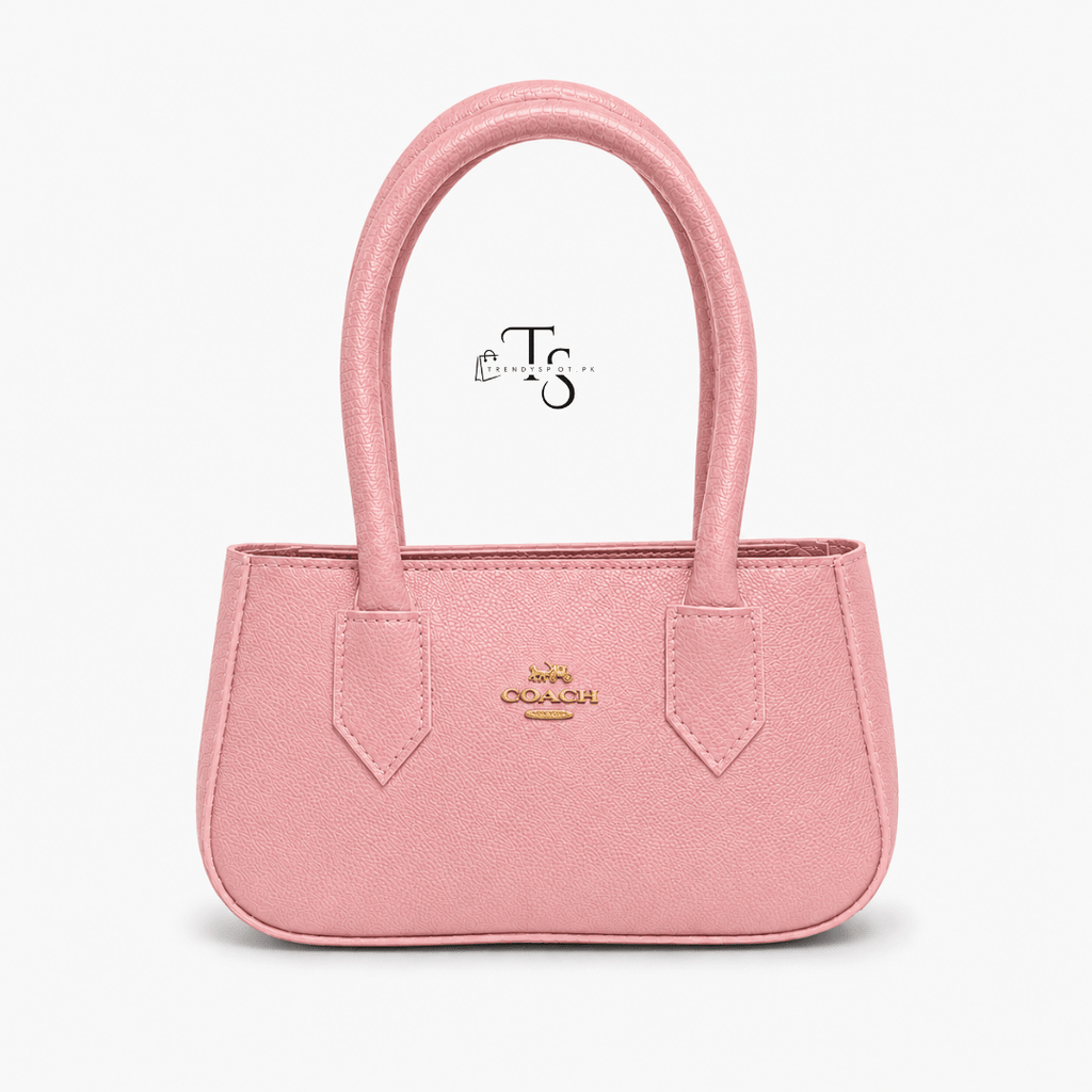PREMIUM COACH PINK SHOULDER BAG - Trendyspot.pk