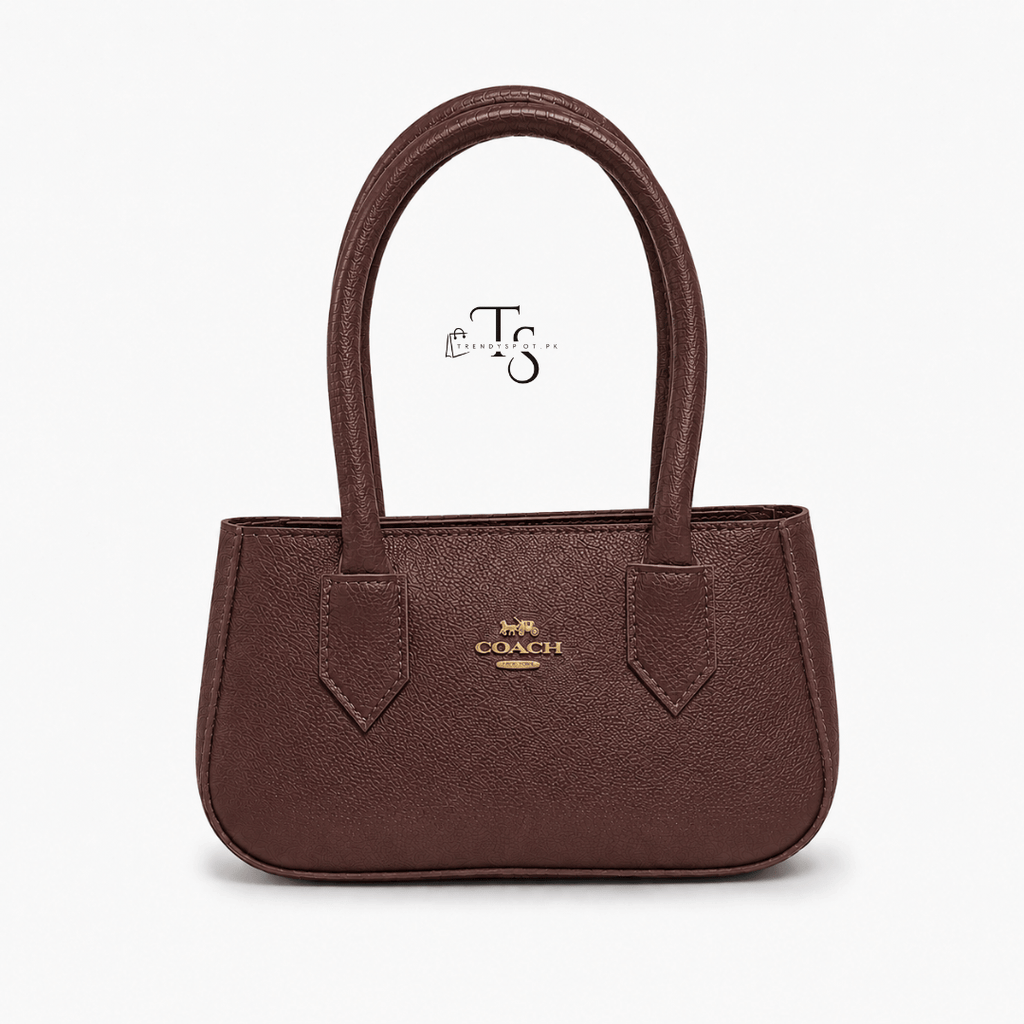 PREMIUM COACH BROWN SHOULDER BAG - Trendyspot.pk