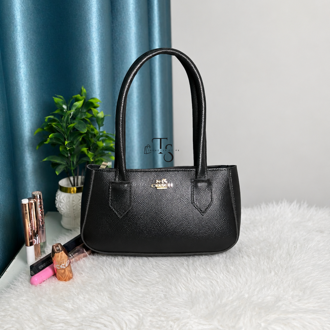 PREMIUM COACH BLACK SHOILDER BAG - Trendyspot.pk